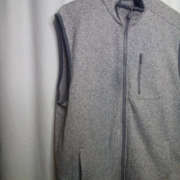 Chaps Vest XL Men Sleeveless Full Zip Pockets Gray - Picture 14 of 16